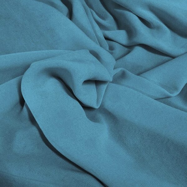 GEORGETTE DE SEDA AZUL