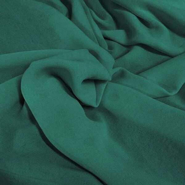GEORGETTE DE SEDA VERDE FOLHA