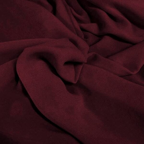 georgette de seda vermelho queimado