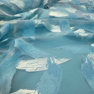 Jacquard Italiano Azul Frozen/Prata| 4308