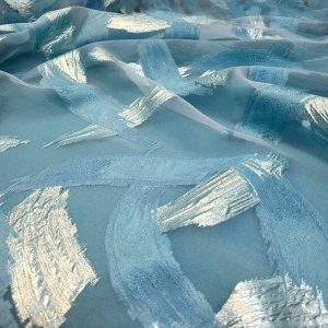 Jacquard Italiano Azul Frozen/Prata| 4308