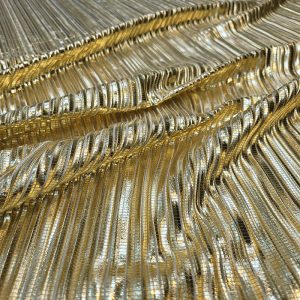 Lurex Plissado Italiano Ouro | 3601