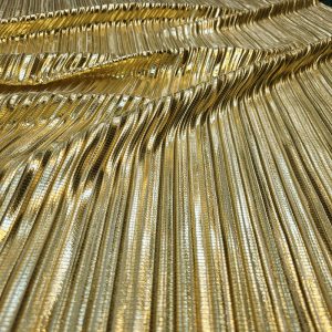 Lurex Plissado Italiano Ouro | 3601
