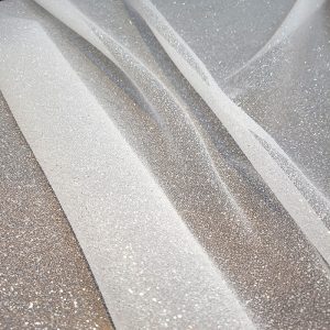 Organza Gliter Branca| 1605