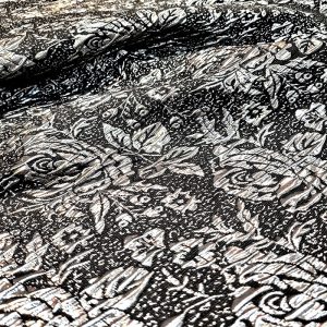 Jacquard Metálico Preto/Prata | 0710