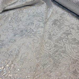 Jacquard Metálico Branco/Prata | 0710