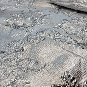 Jacquard Floral Metálico Prata | 7267