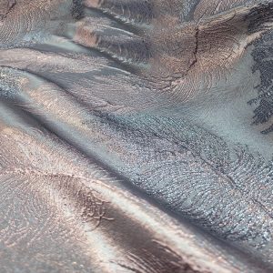 Jacquard Italiano Metálico Prata Escuro/Rosa| 0041