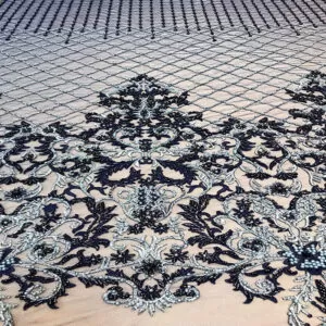 Renda Bordada Azul | 8332