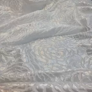 Jacquard Metálico Branco | 1834