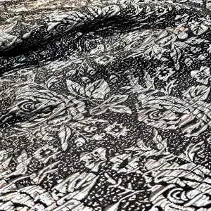 Jacquard Metálico Preto/Prata | 0710