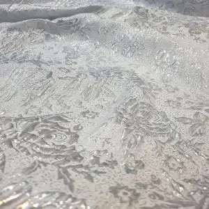 Jacquard Metálico Branco/Prata | 0710