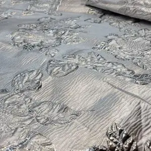 Jacquard Floral Metálico Prata | 7267